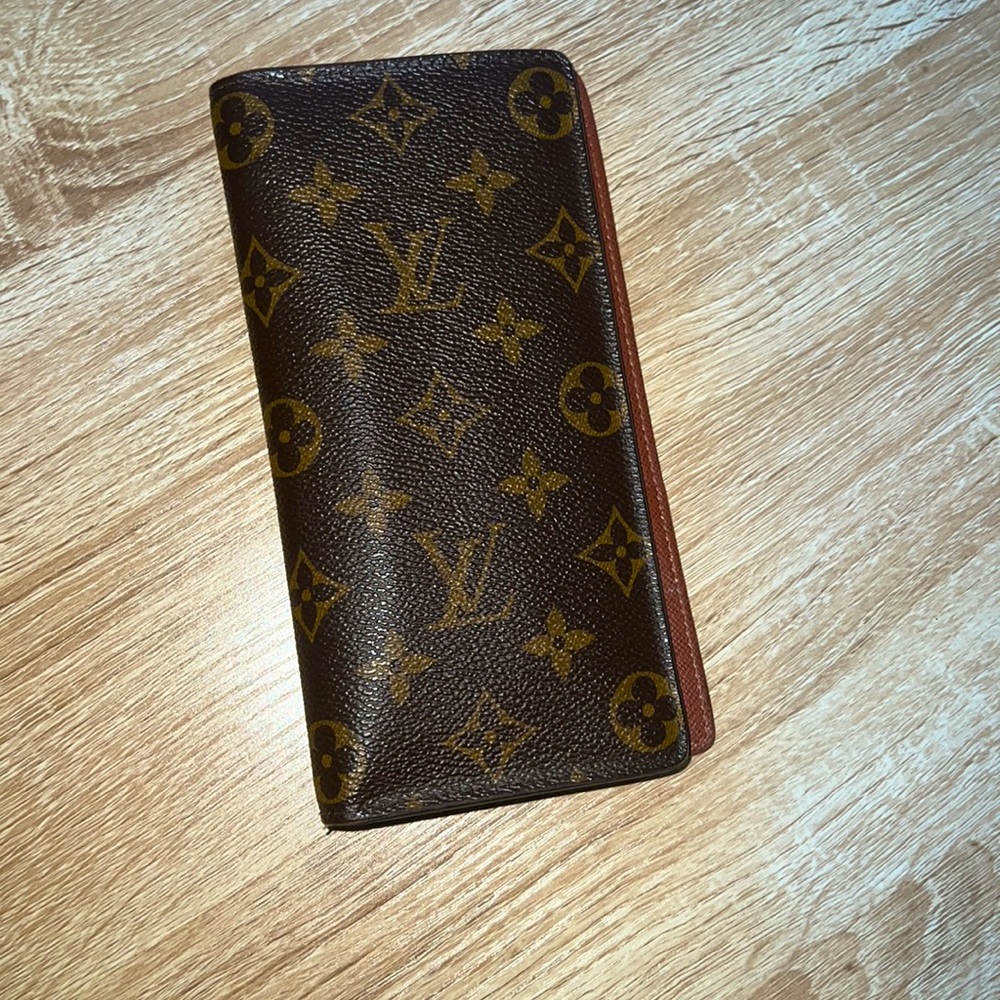 Real Louis Vuitton wallet. Customized with initials